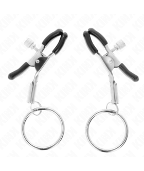 PINCES À MAMELONS AVEC ANNEAU 6 Pinces BDSM sensuelles pour une stimulation et un contrôle maîtrisés