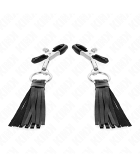 PINCES POUR MAMELONS AVEC POMPONS Pinces BDSM pour une stimulation maîtrisée et stylée