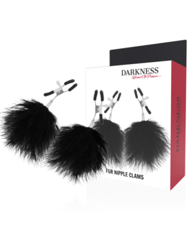POMPON POUR JOUER Pince à tétons avec des plumes, accessoire érotique