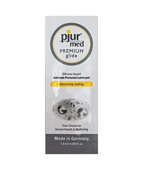 PJUR MED LUBRIFICANTE SILICONE 1 Lubrificante monodose a lunga durata e delicato per pelli sensibili