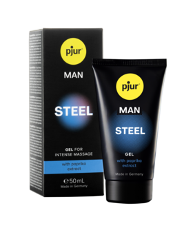 PJUR MAN STEEL Gel de massagem masculino com extrato de páprica e mentol