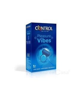 PLEASURE VIBES Anel vibratório ergonómico de silicone com texturas e pilhas