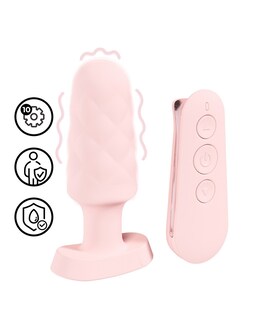 VELVET Plug anal vibrant avec 10 modes, silencieux et au toucher doux