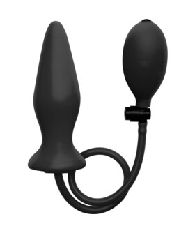 OUCH! INFLATABLE. SILICONE PLU Plug anal insuflável de silicone macio, ajustável com bomba