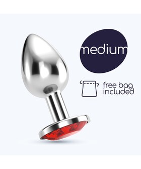 JOIA BIJOU MÉDIO Plug anale in metallo, elegante e versatile, ideale per giochi d'intimità.