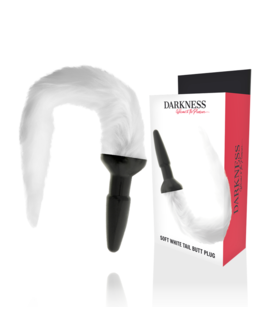 CAUDA LUNAR Plug anal com cauda peluda, silicone, sensações únicas