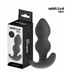 PLUG ADDICTED Plug anal en silicone, design boule, parfait pour les utilisateurs intermédiaires.