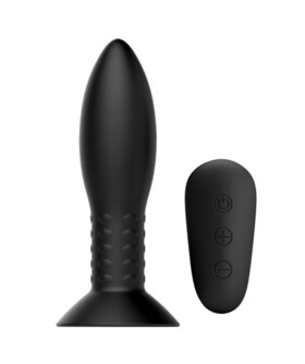 PLUG ROTATIF Plug anal avec des perles rotatives et vibrations