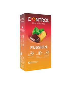 FUSSION Control Fussion Condoms: A variety of enticing aromas, 12 pack