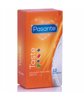 PLAISIR AROMATIQUE Préservatifs pasante taste aromatisés et colorés.