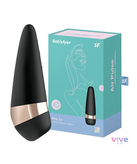SATISFYER PRO 3 Succionador con vibración, impermeable, elegante y cargable