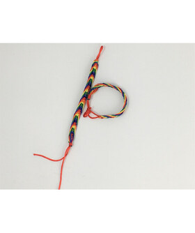 RIBBON BRACELET LGBT+ FLAG Adjustable Bracelet with LGBT+ Flag Colors