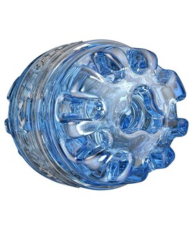 TURBO BLUE ICE Masturbador compacto, versátil, fácil de limpiar y realista