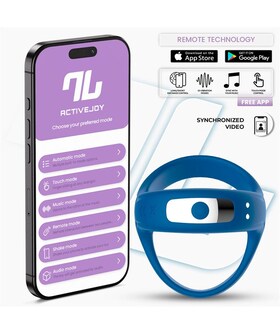 RANK Anneau vibrant avec application, ajustement confortable et 10 modes