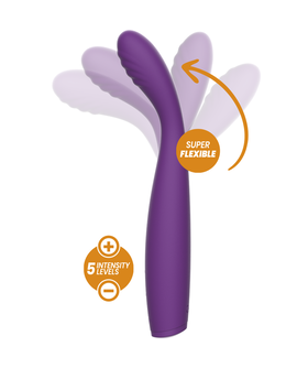 REWOSTIM Vibromasseur flexible et puissant avec plusieurs modes.