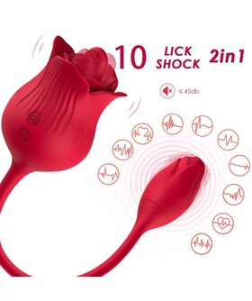 ROSA VIBRADOR ESTIMULADOR CLÍT Esplora nuove sensazioni con il nostro stimolatore ergonomico impermeabile! Con 10 modalit