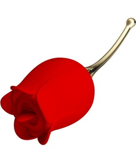 ROSE LOVER Vibrador cor-de-rosa com 12 funções, design discreto, recarregável