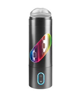 ROTO BATOR BLACK Discover the ultimate pleasure with our vibrating and moving mouth-shaped masturbator. Des