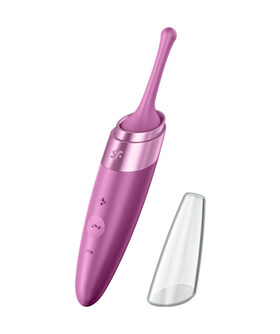SATISFYER TWIRLING DELIGHT Estimulador de clitóris com tampa para melhor conservação