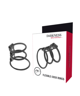 DARKNESS FLEX Anillo para mejorar erecciones y prolongar juego