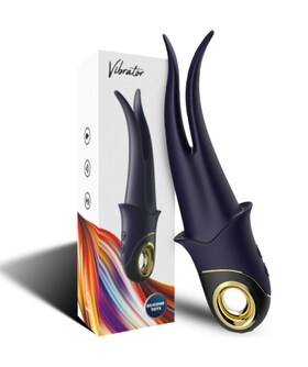 SOMBRA VIBRADOR PINÇA AZUL OSC Vibrador erótico com múltiplos modos de vibração