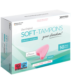 SOFT-TAMPONS Tampons hygiéniques sans ficelle pour femmes actives.