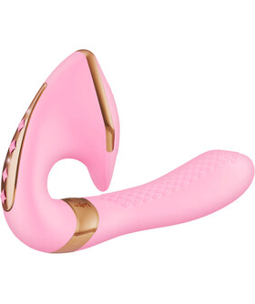 SHUNGA SOYO Vibrador duplo para estimulação simultânea do ponto G e do clitóris.