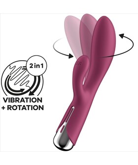 SATISFYER SPINNING RABBIT 1 Vibrador rabbit com rotação e vibração