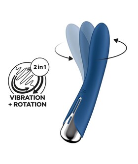 SPINNING VIBE 1 Vibrador ponto G com cabeça rotativa, 12 vibrações, USB