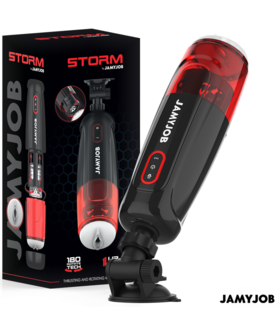 STORM UNIVERSAL Masturbador vagina com rotação e movimento de empurrar