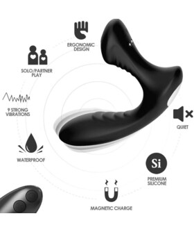 STORM PROSTATIC Vibromasseur pour massage prostatique avec plusieurs modes