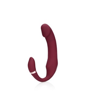 PECADO CARMESÍ Ergonomically designed strapless vibrating strap-on for intense pleasure