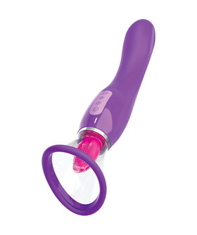 VIOLETA BLISS Giocattolo erotico 3 in 1: vibratore, succhiatore e stimolatore a lingua
