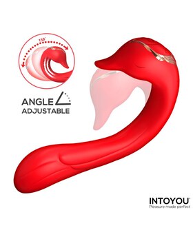 SWANA <div>Vibrador com língua, ângulo ajustável; motor duplo potente</div>