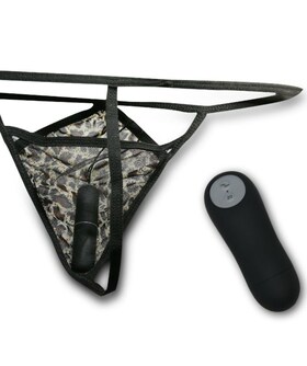 STRING TANGA AVEC BALLE VIBRANTE ET MAN Sous-vêtements avec vibromasseur contrôlé à distance