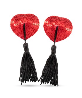 BETTIE BOOBS Cubrepezones con borlas autoadhesivas, reutilizables y sensuales