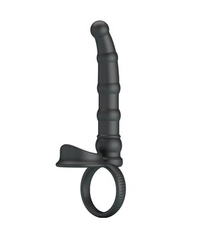 ANILLO TATUM Anello Vibrante Tatum con Plug - 10 modalità di vibrazione - Nero
