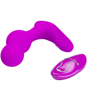 TERRANCE Vibrador anal recargable con control remoto y 12 funciones