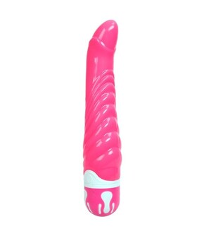 THE REALISTIC COCK PINK G-SPOT Vibrador ergonómico, à prova de água, com 10 modos de vibração
