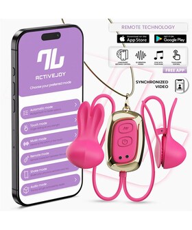 TICKLY Pinzas para pezones con app, vibraciones y control remoto