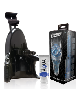 PACK TURBO THRUST BLUE ICE Masturbador ice automático con lubricante de agua