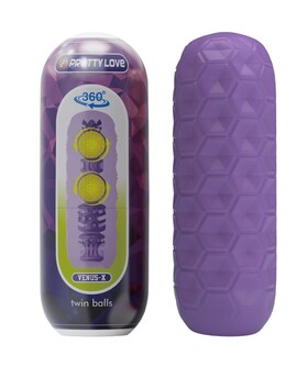 TWIN BALLS Amsturbador masculino con bolas internas para más placer