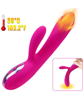 ON FIRE Vibrador flexível, efeito calor, 10 padrões de vibração
