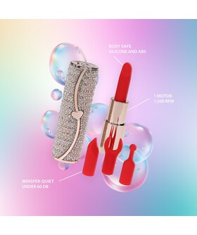 CANDY LIPSTICK Vibromasseur discret en forme de rouge à lèvres, puissant et rechargeable par USB