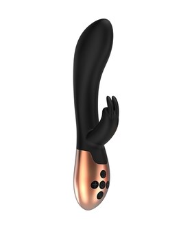OPULENT Vibromasseur double stimulation en silicone noir
