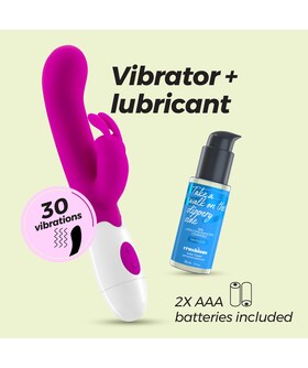 JIGGLIE Vibrador ergonómico com 30 modos e orelhas estimulantes
