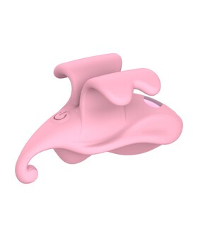 FINGER DUAL ROSA Vibratore ergonomico con molteplici modalità, compatto e preciso