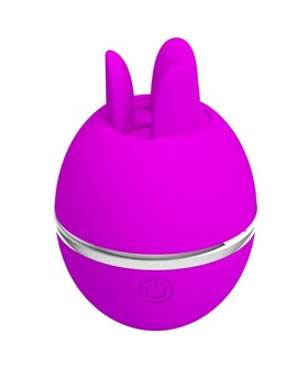 GEMINI BALL Vibrador con pulsación y lamido, silicona suave, innovador