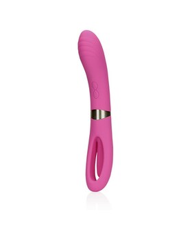DOUBLE-SIDED Vibromasseur double face avec vibrations et langue en mouvement