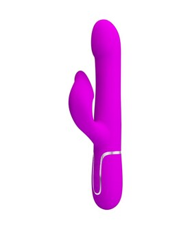 VIBRADOR RABBIT PÉROLAS VIOLETA Estimula a tua paixão e eleva os teus momentos íntimos com o nosso vibrador duplo multifun